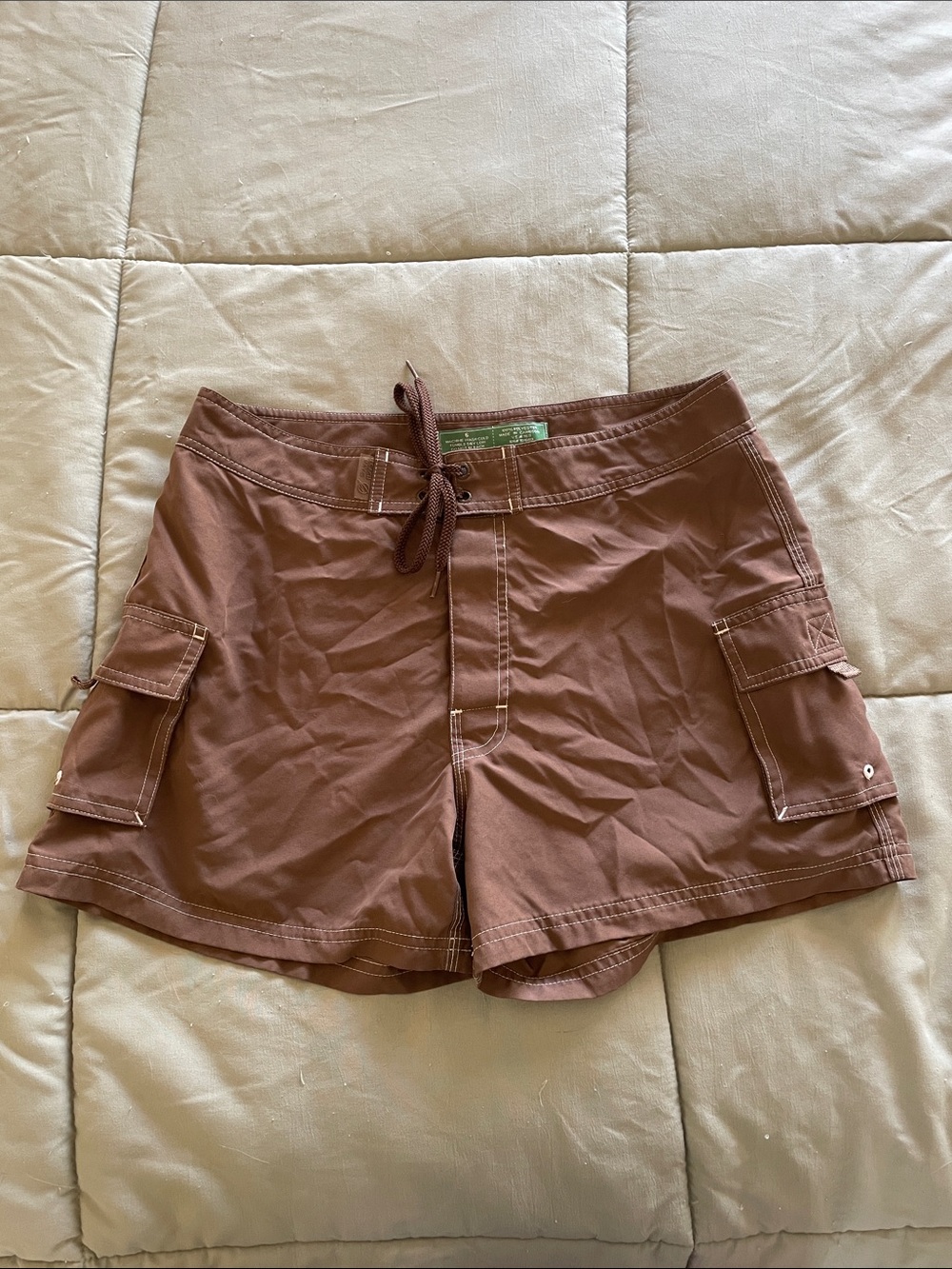 Beach Rays Women’s Brown Swim Shorts Surf Shorts